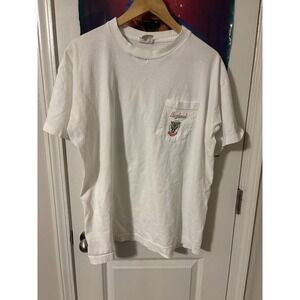 Vintage 1995 Hogshead Wides Get Wide Pocket T-Shirt Mens XL White American Born